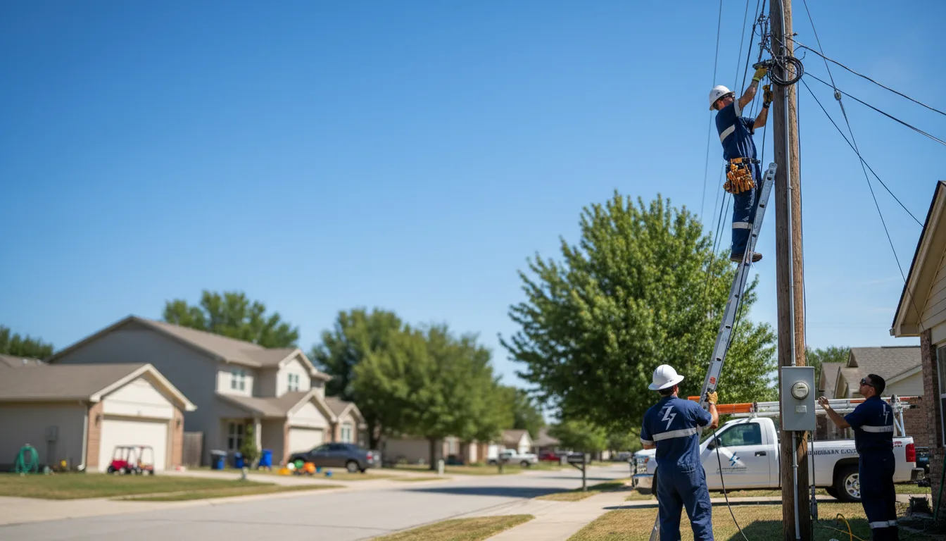 Residential electrician providing installation services in Rowan, IA